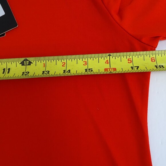 L&B Lucky and Blessed Red Tunic Top Women Size S Short Sleeve Crew Neck NEW - Picture 8 of 10